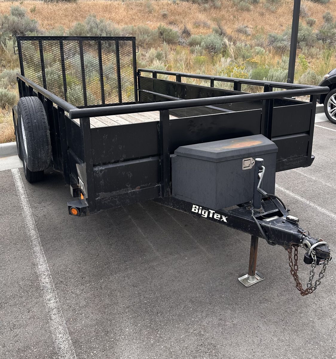 2017 BIGT 7x14 dual axle utility trailer