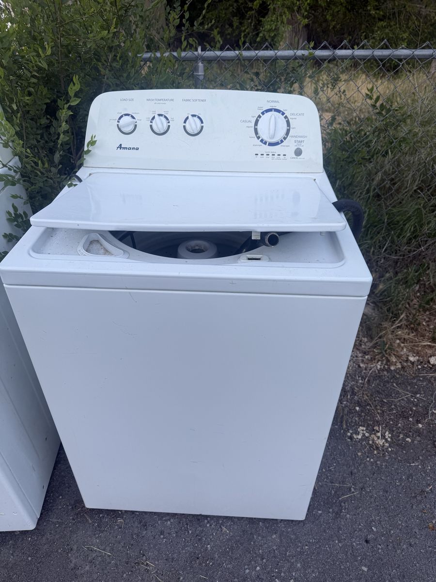 Washer and dryer for sale dryer is Maytag. Washer is a amana. first best offer takes them.