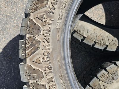 All terrain amp truck tires 33/12.5/r20