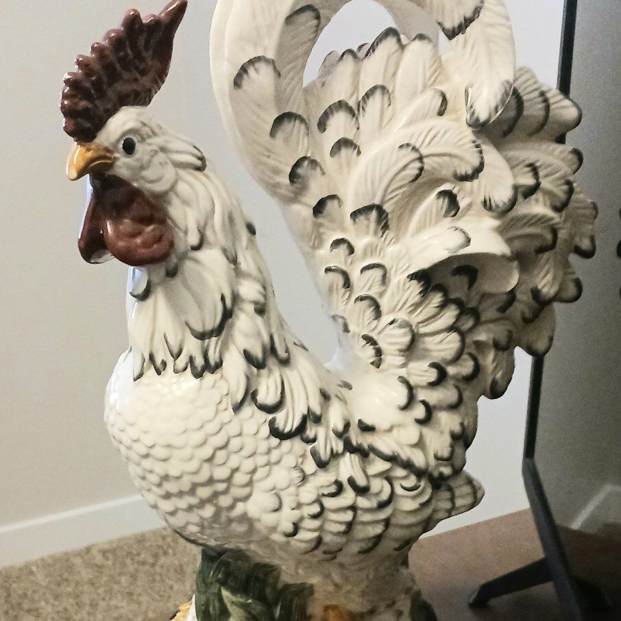 porcelain chicken decor
