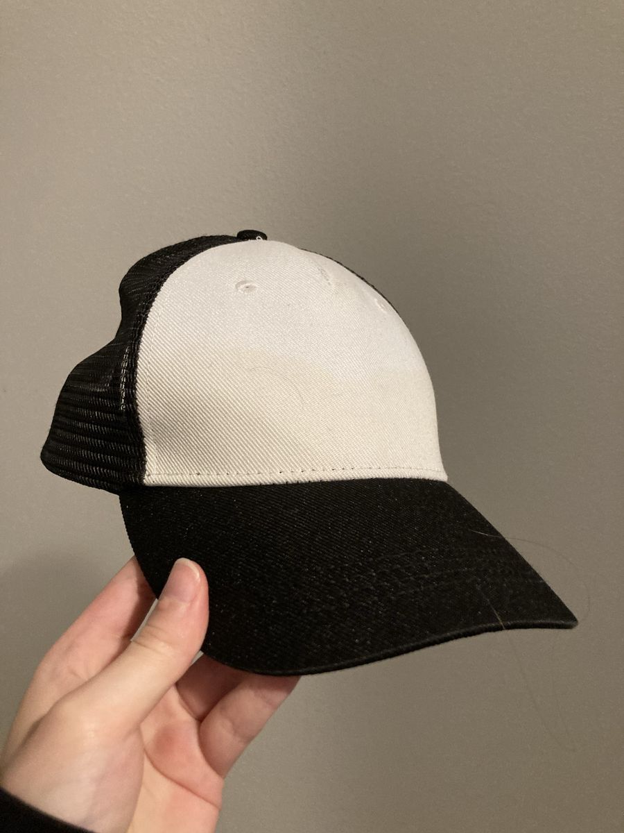 White & Black Trucker Hat