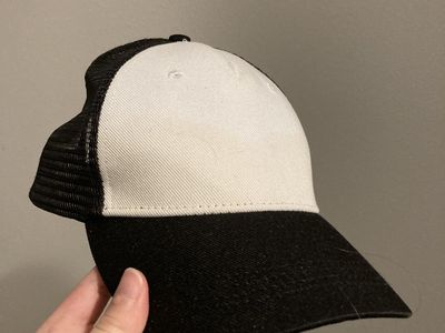 White & Black Trucker Hat