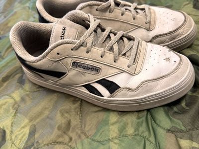 Reebok Classic Leather Sneakers White/Black - Men's 9.5
