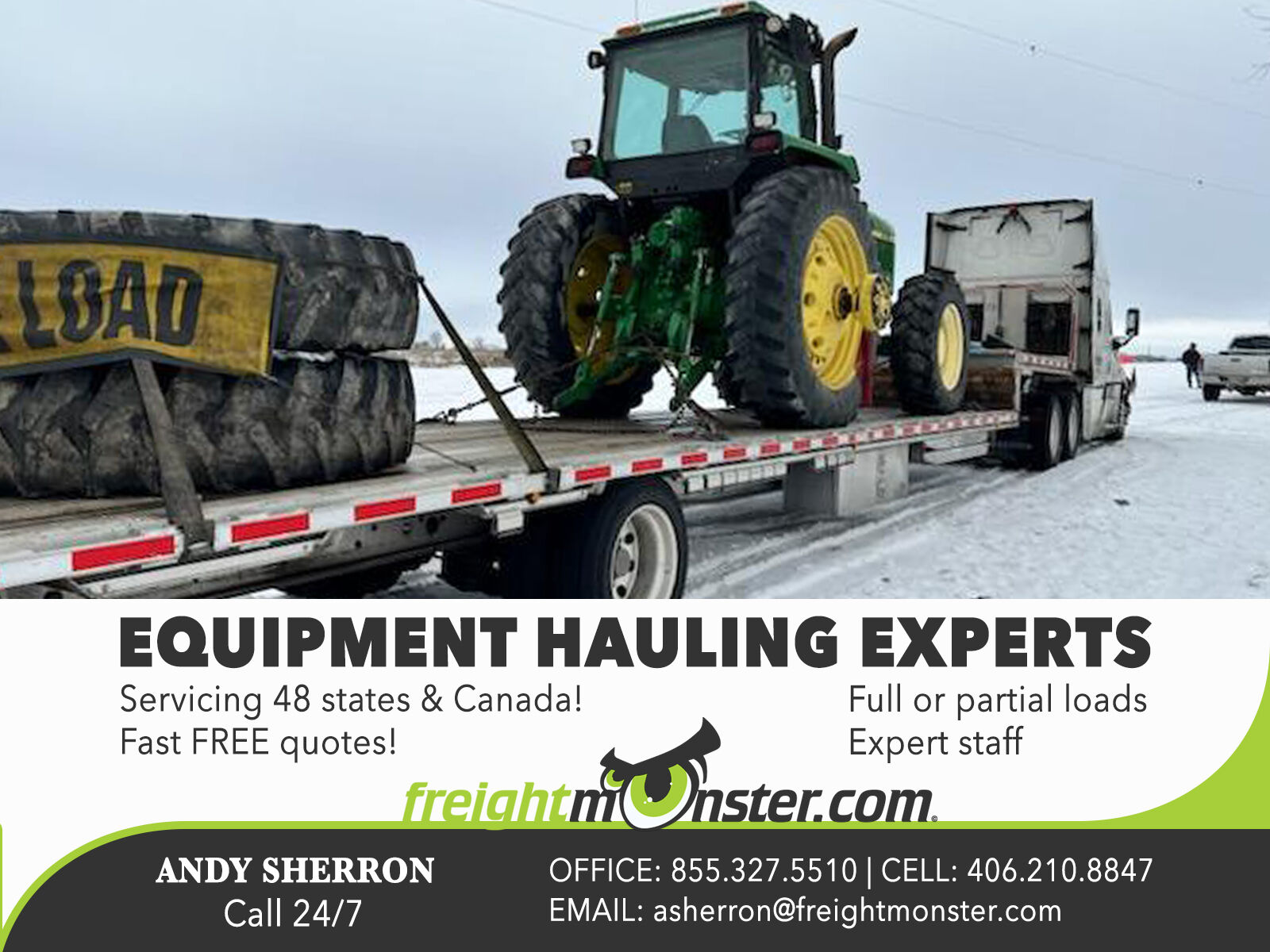 TRACTOR AND FARM EQUIPMENT TRANSPORT USA AND CANADA