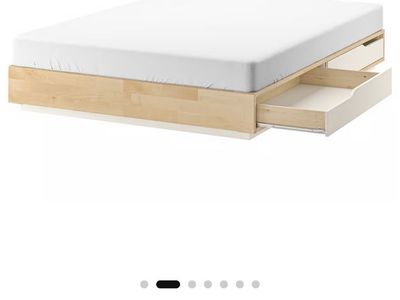 IKEA Mandal FULL size bed frame with storage