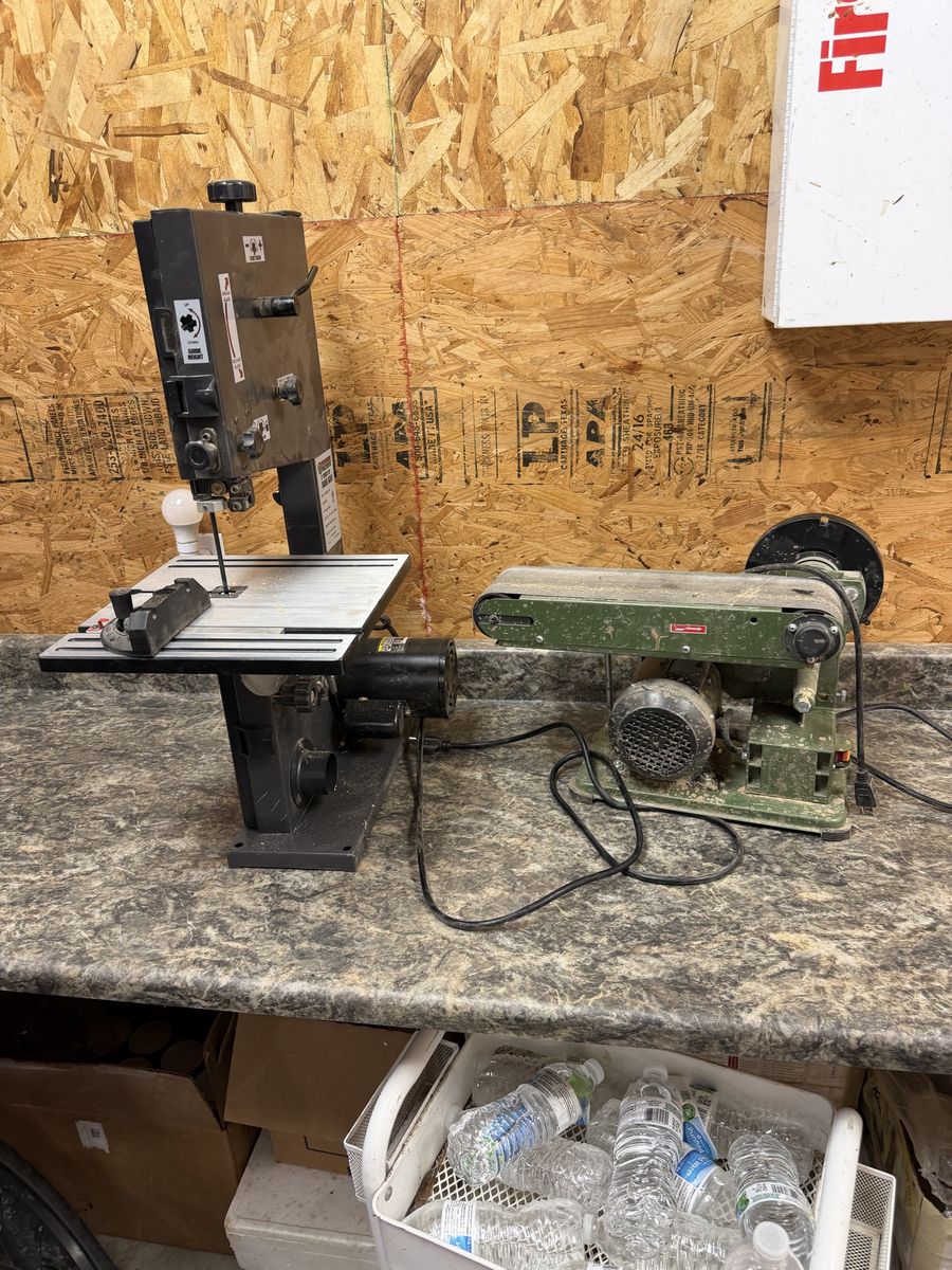 Used Benchtop Band Saw and Belt Sander