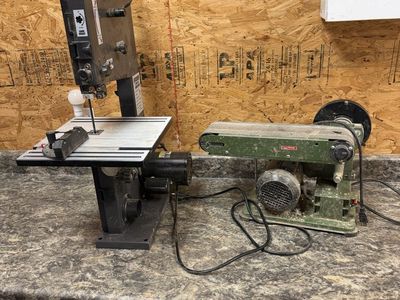 Used Benchtop Band Saw and Belt Sander