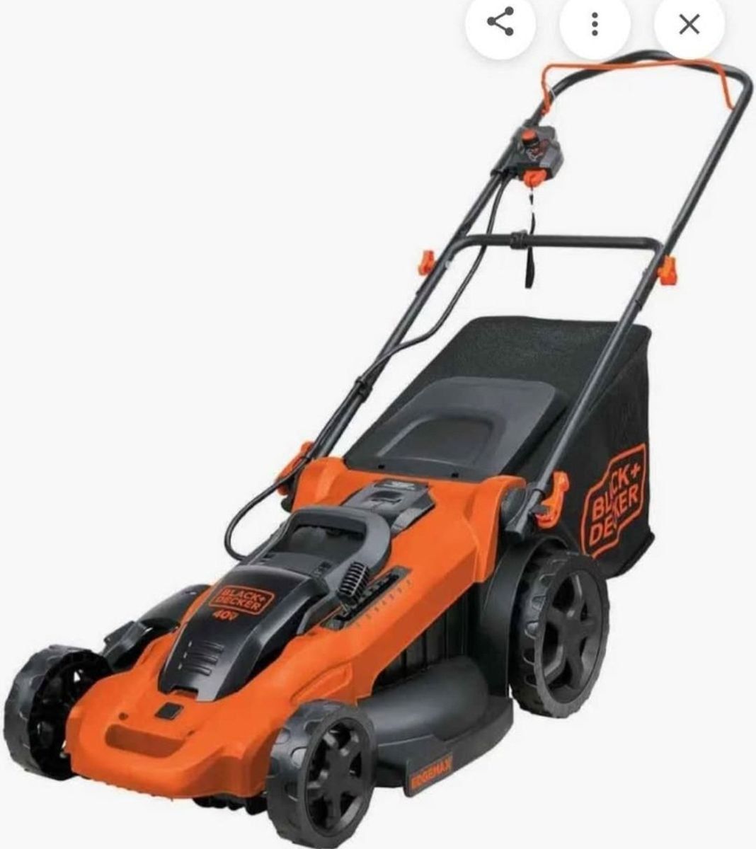 Black & decker 40v battery mower new