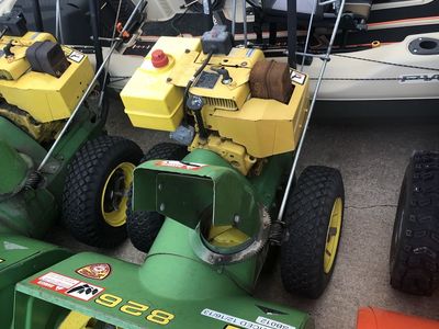 John Deere 826 snowblower, $200