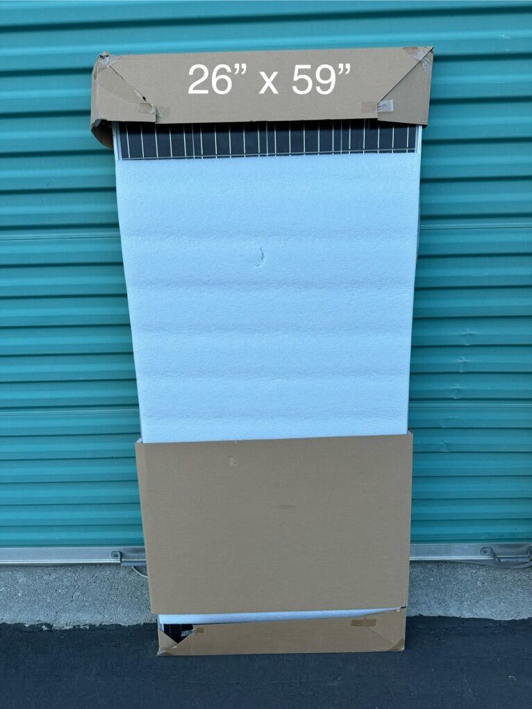 BougeRV 180W Mono Crystalline Solar Panel 26x59