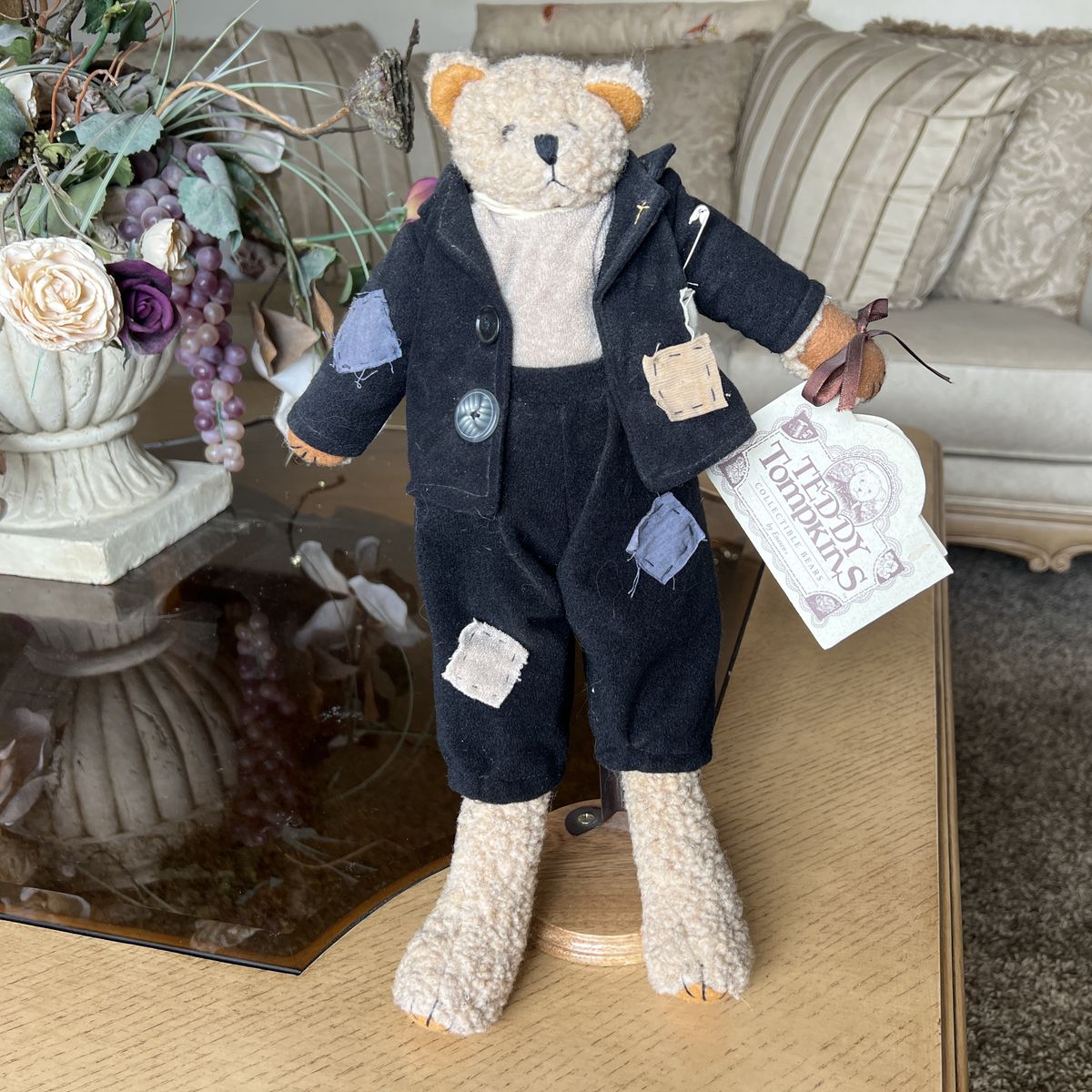 Vintage 1996 Teddy Tonkins Collectible Bear Enesco
