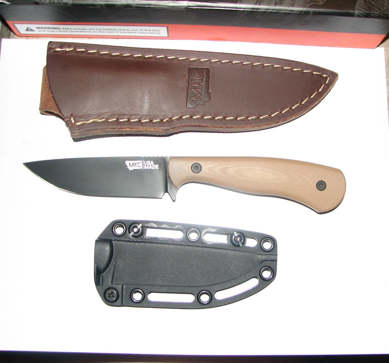 Selling at half Price--MKC Whitetail fixed blade knife- NEW