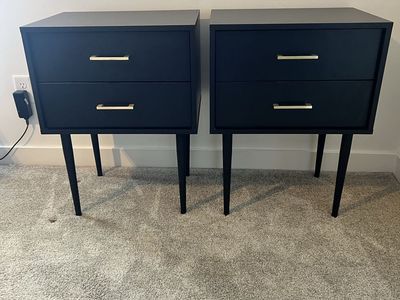*Marked Down* Black Nightstands Set of 2