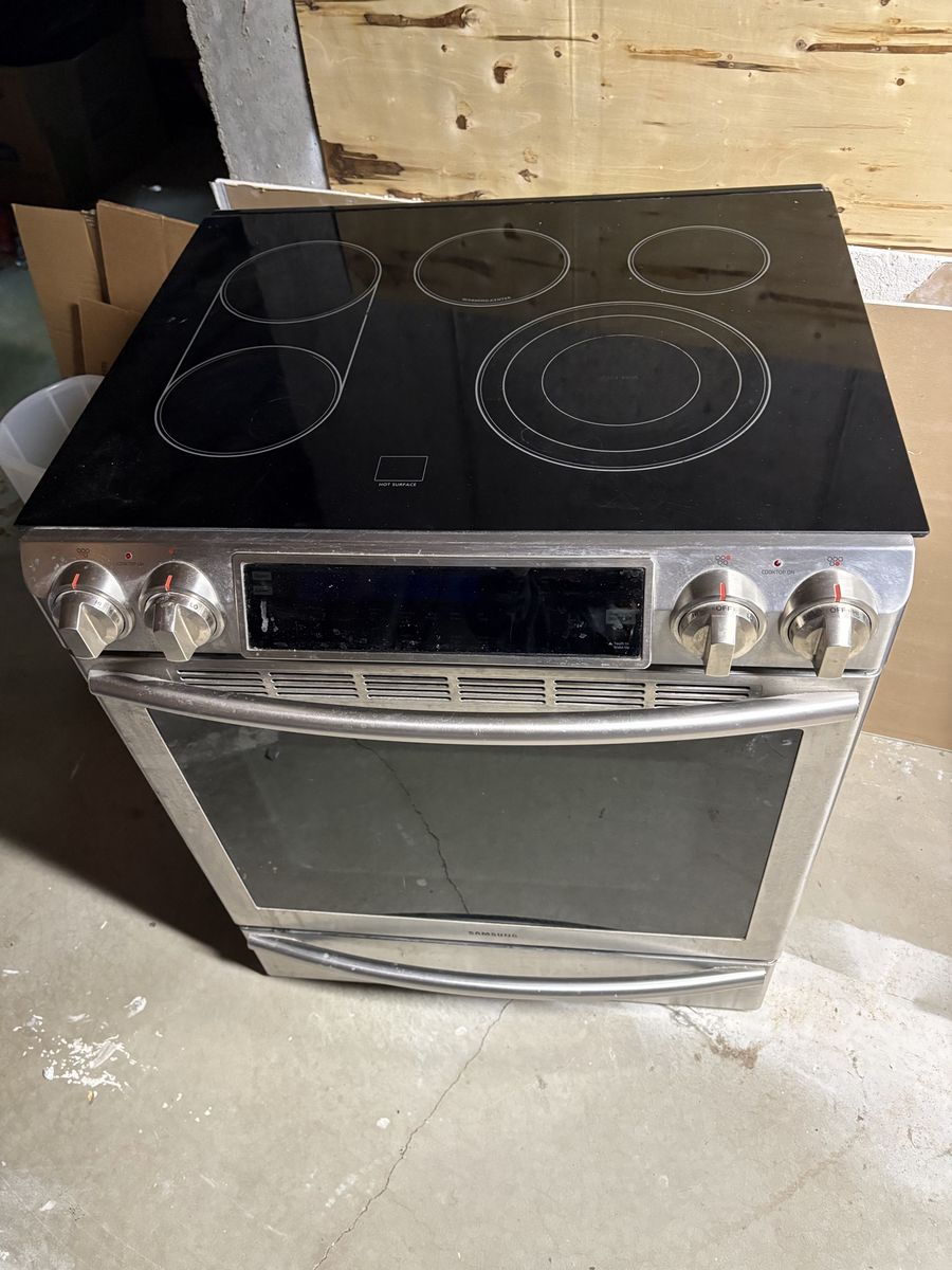 Samsung 5 burner top with split or open convection oven