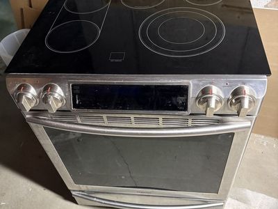 Samsung 5 burner top with split or open convection oven