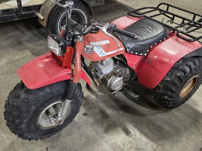 Honda ATC 200 3-Wheeler 1983, Red, Vintage ATV with Rear Rack