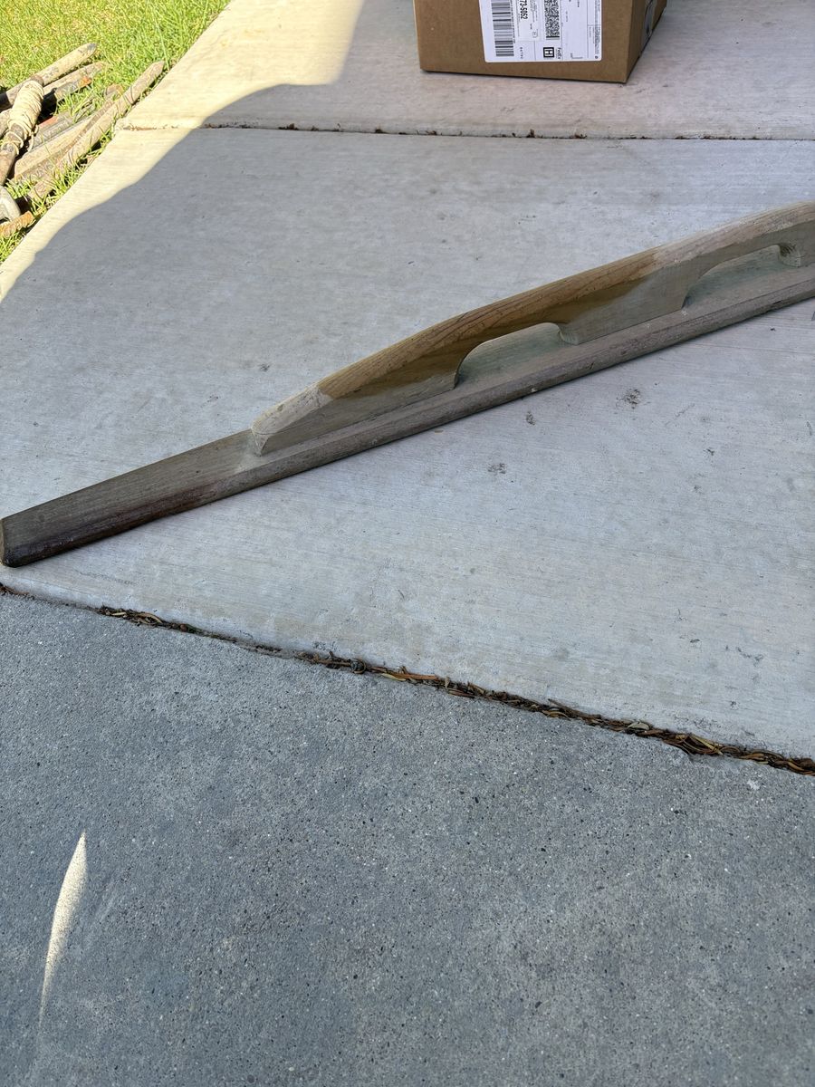 Large concrete finishing trowel