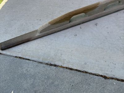 Large concrete finishing trowel