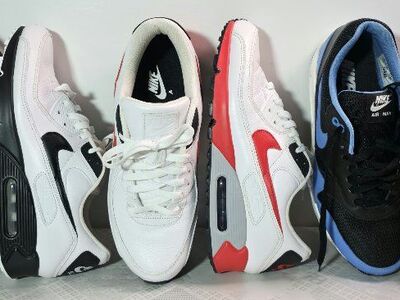 NIKE AIR Max 90 by you and Air Max 1 Essential.