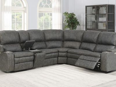 BRAND NEW! Power Motion gray sectional