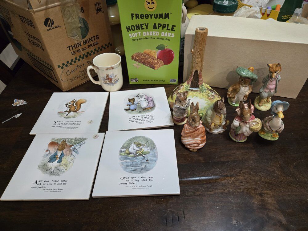 Beatrix Potter Glass Figurines