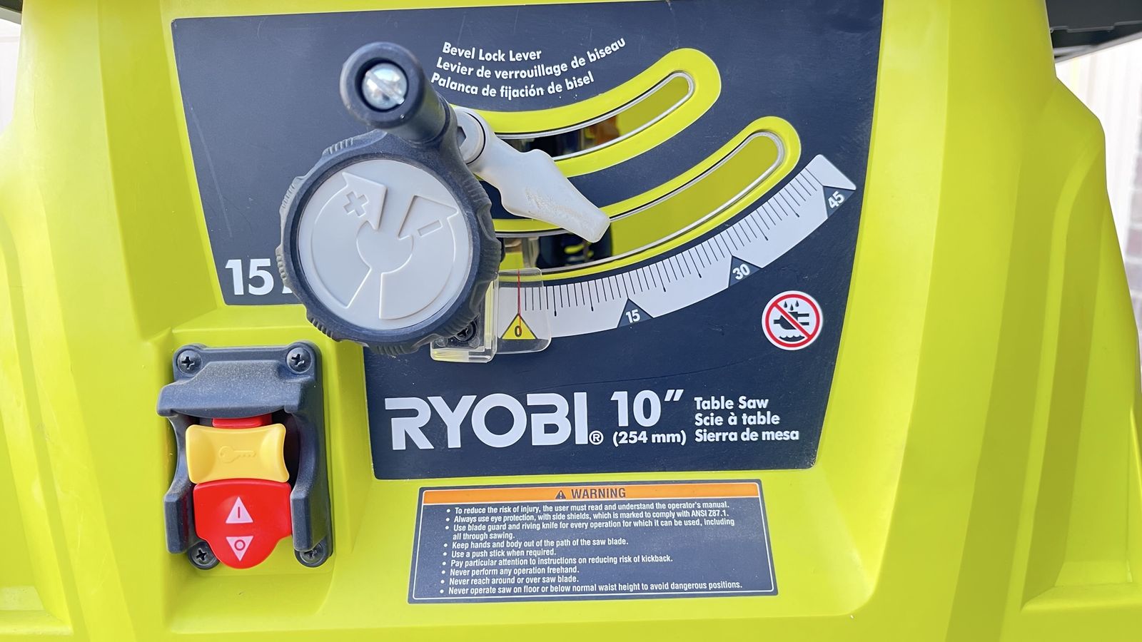 Used Ryobi table saw