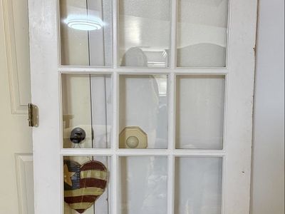 Vintage style 15 glass pane door- solid wood