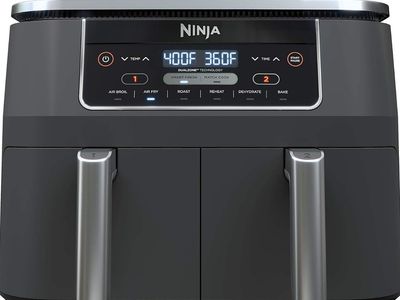 Ninja DZ201 Foodi 8 Quart 6-in-1 DualZone 2-Basket Air Fryer with 2 Independent Frying Baskets