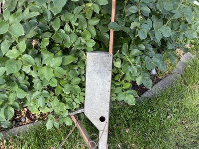 Early 1900's Hand Held Wooden Corn Seed Planter -Farm Tool