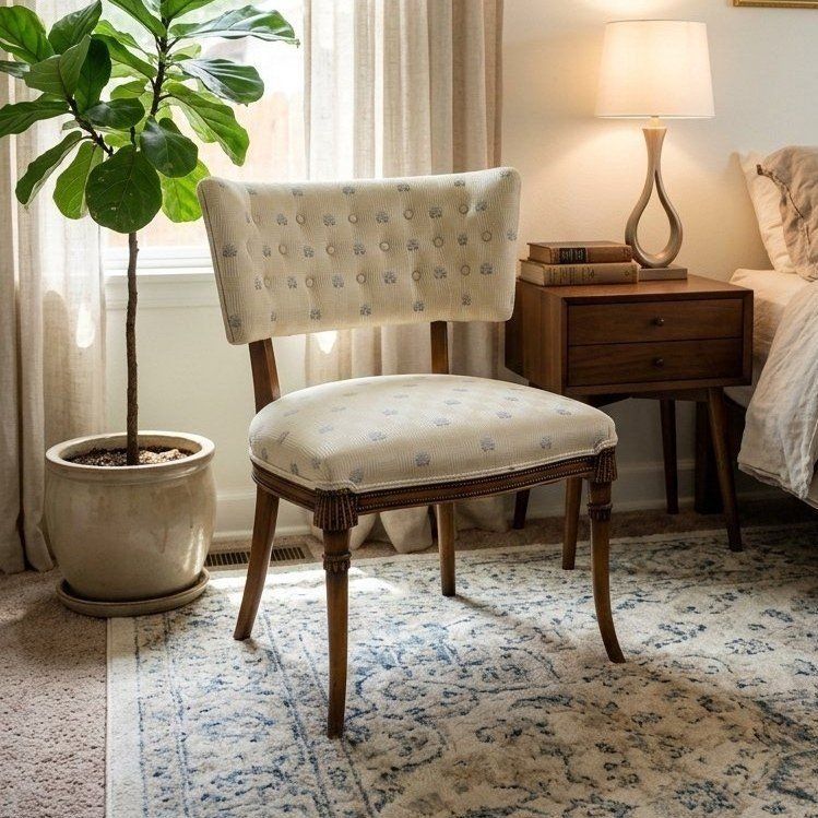Directoire-style Neoclassical Side Chair | Maison Jansen | Billy Haines | Vintage | Antique