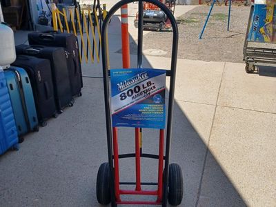 Milwaukee 800 LB. Hand Truck - Heavy Duty with Pneumatic Tires for Rough Terrain