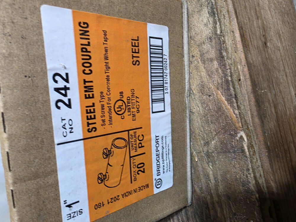 still EMT couplings 1 in