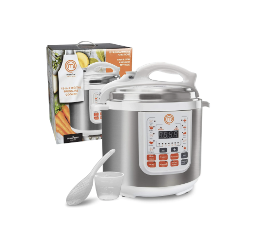 NEW MasterChef 13-in-1 Pressure Cooker 6 QT Electric MultiPot Programmable High and Low Pressure