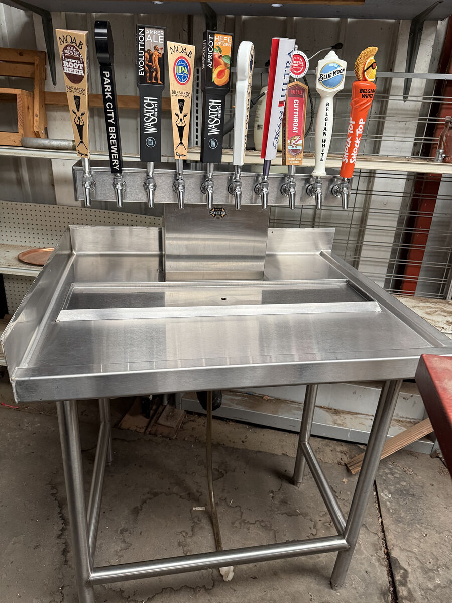 Perlick Beer System w/ Perlick 10 Faucet Beer Tower, NuCo2 Exact N2 and Perlick Power Pack