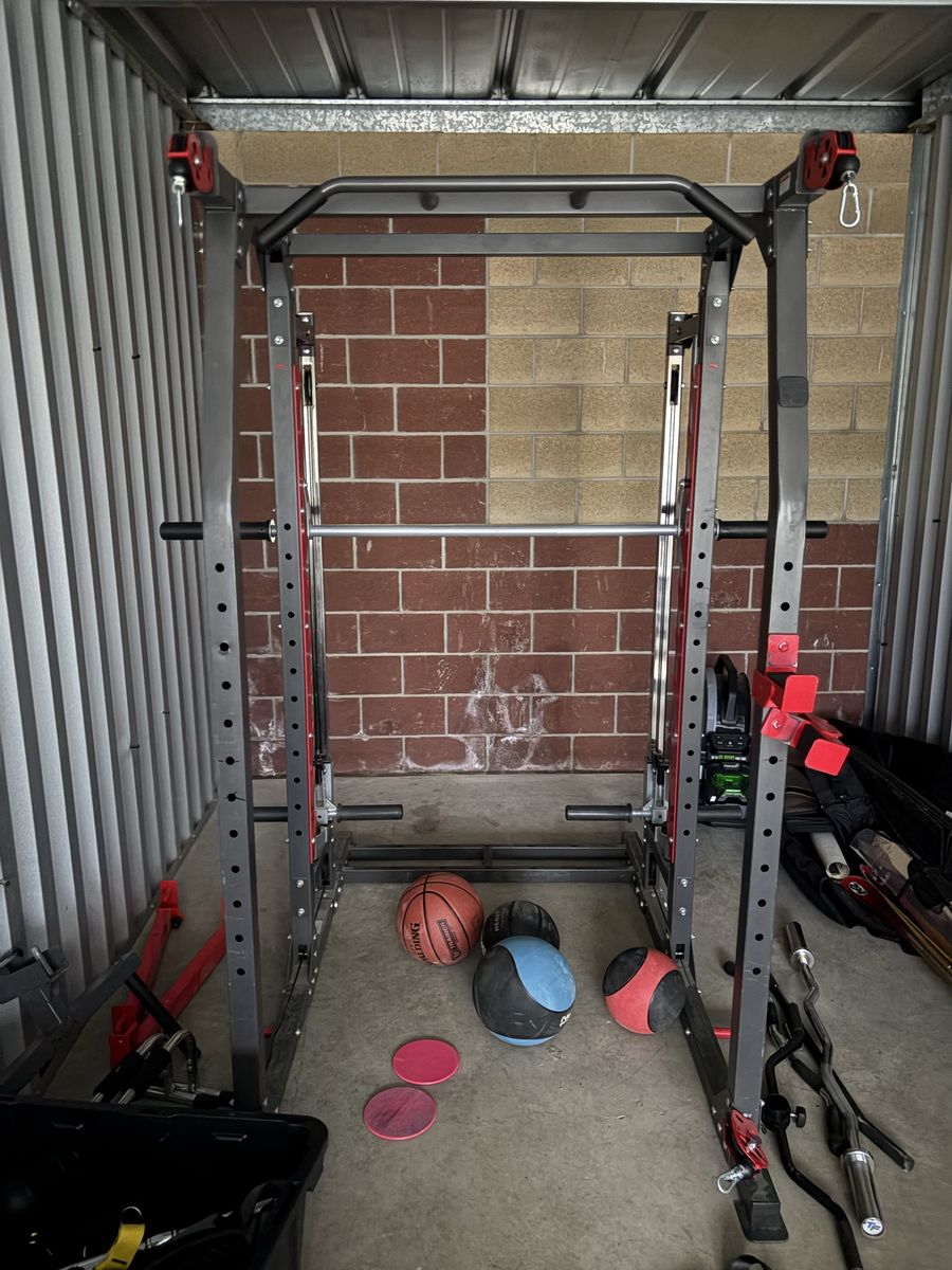 Complete Home GymSet Up (rack,weights,mats,more)