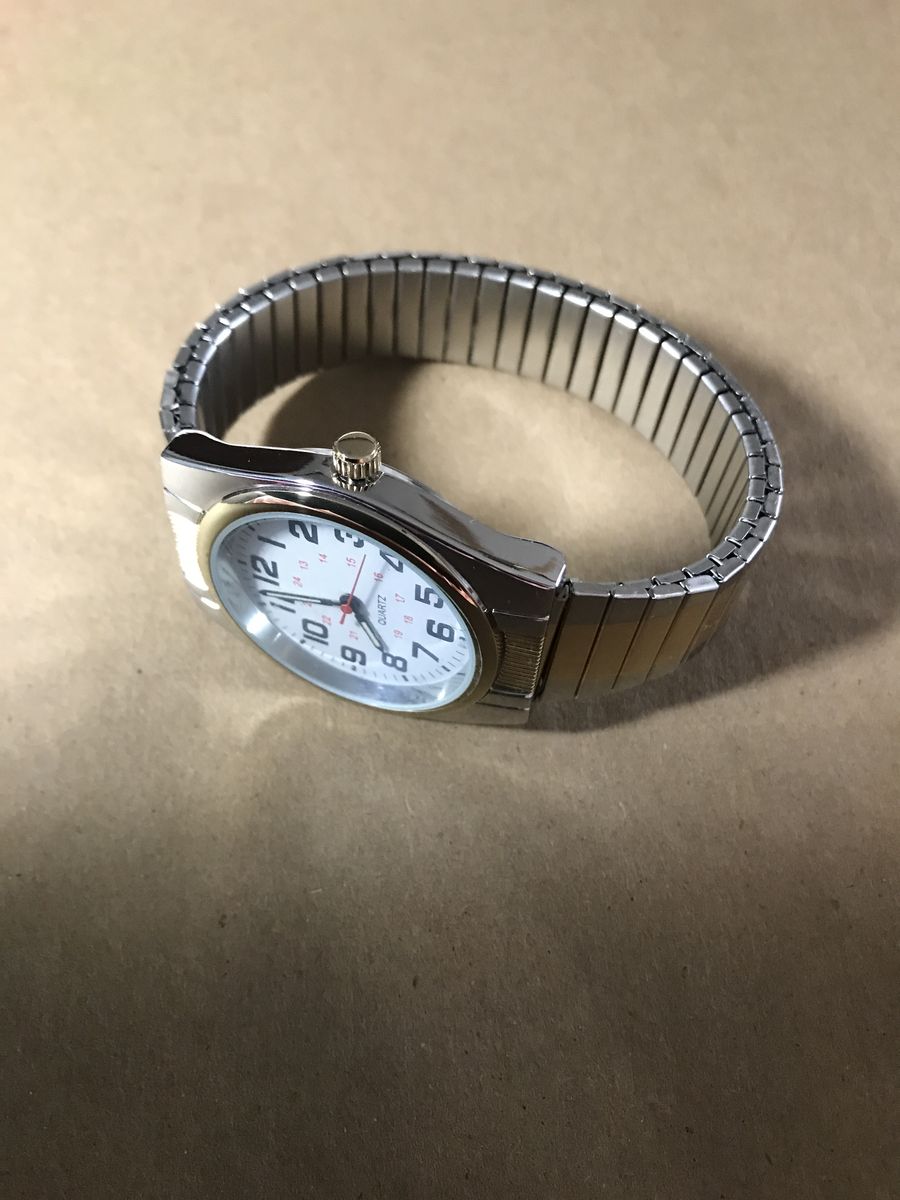 Watch by Accutime Watch Corp. #SR626SW Stretch Metal Wristband