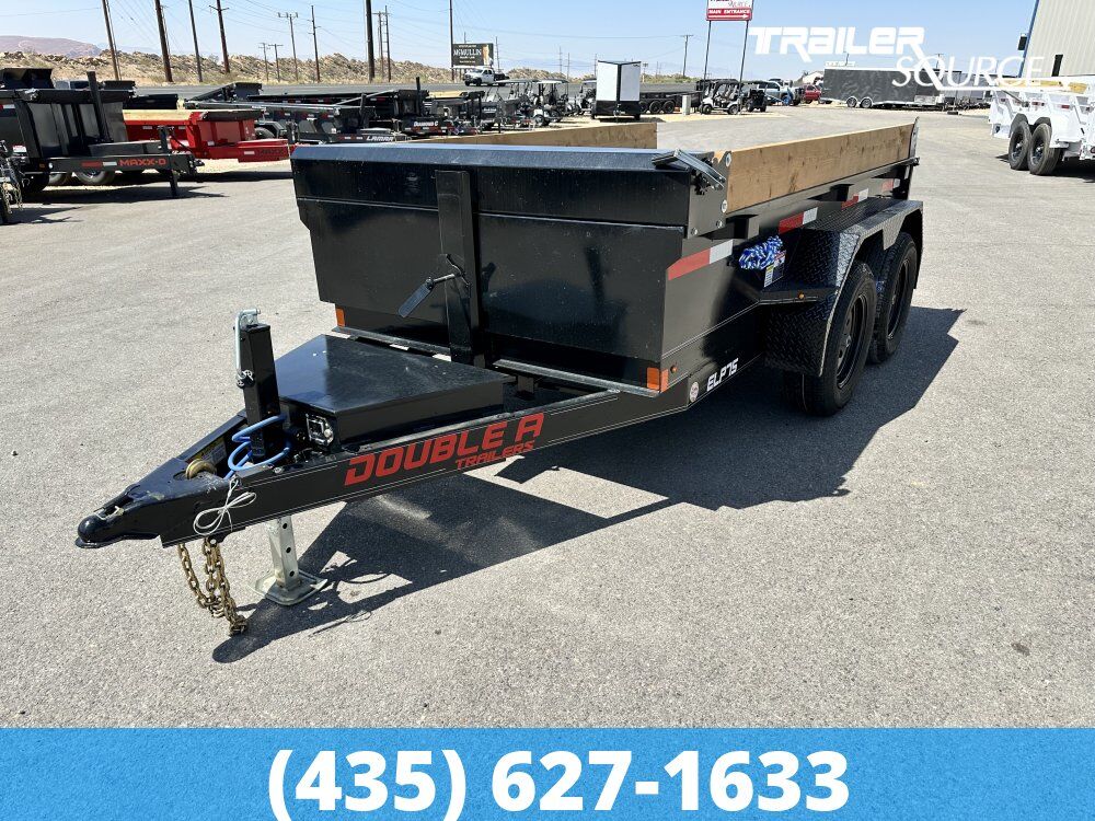 5x10 Double A Excel Series ELP Dump Trailer - 20" Sides - 7.7K GVWR