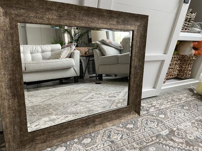 25.5 X 21.5 inch Framed Mirror outside frame Size