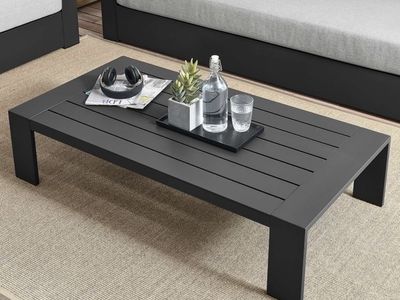 Modway Tahoe Outdoor Patio Coffee Table, Powder-Coated Aluminum, 51" L x 26.5" W
