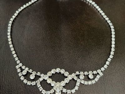 1950's Rhinestone Choker - Vintage - Brilliant