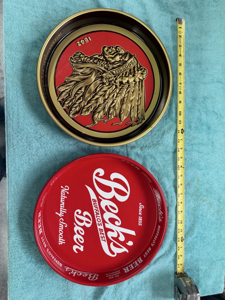 Beer brand serving trays