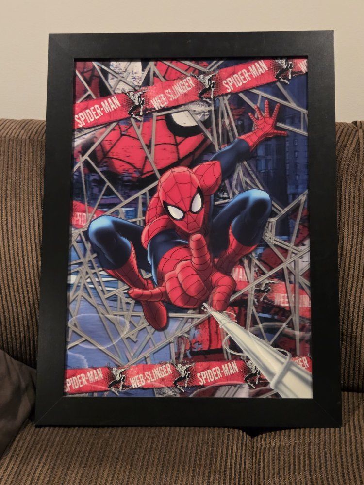 Spiderman Hologram 3D Art