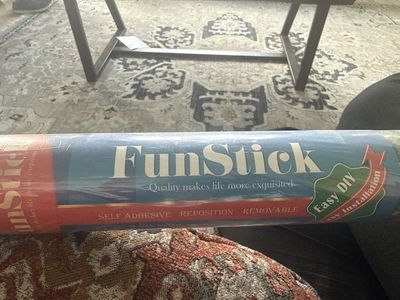 FunStick Self-Adhesive Removable Wallpaper - Easy DIY Installation - New