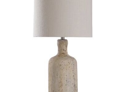 StyleCraft Olney 30 in. Multi-Color Cream Bedside Lamp
