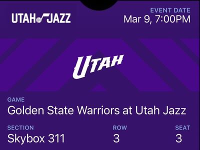 Dinner/Snacks inc. vs Warriors Mar 9 Skybox