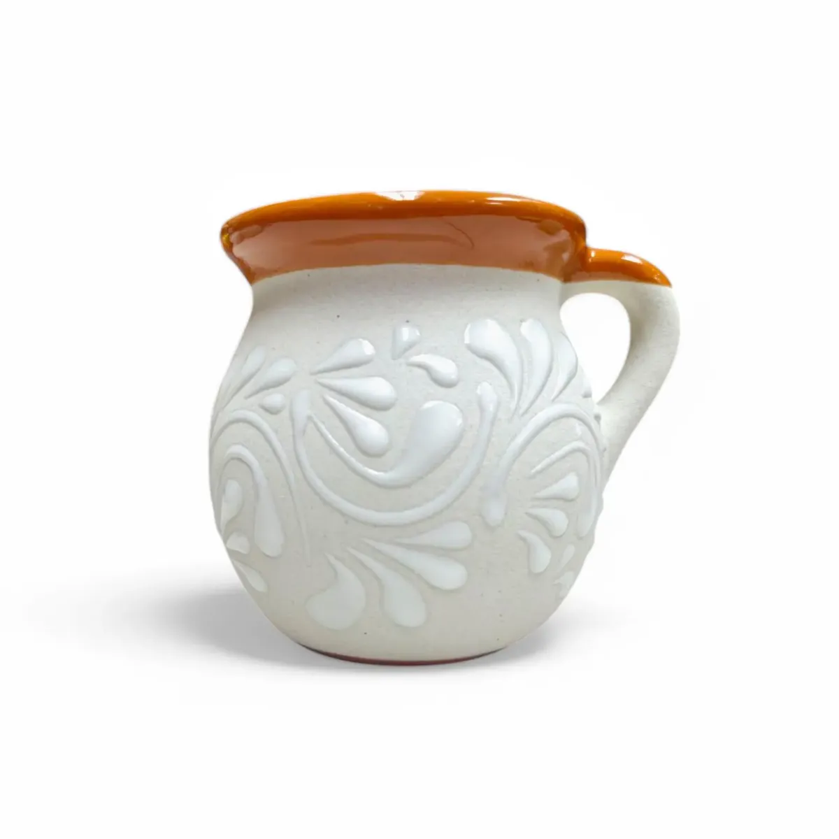 Brown, Pearl & White 5-Piece Jarrito Set Handmade in Mexico