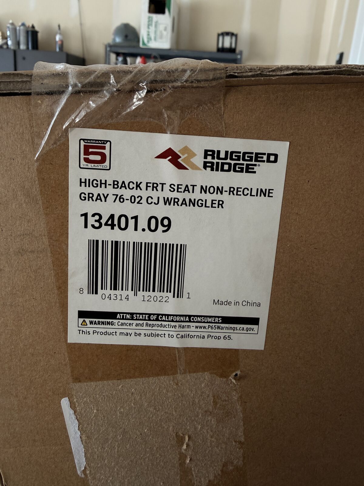 Jeep Seats - High Back FRT Seat Non-recline Grey