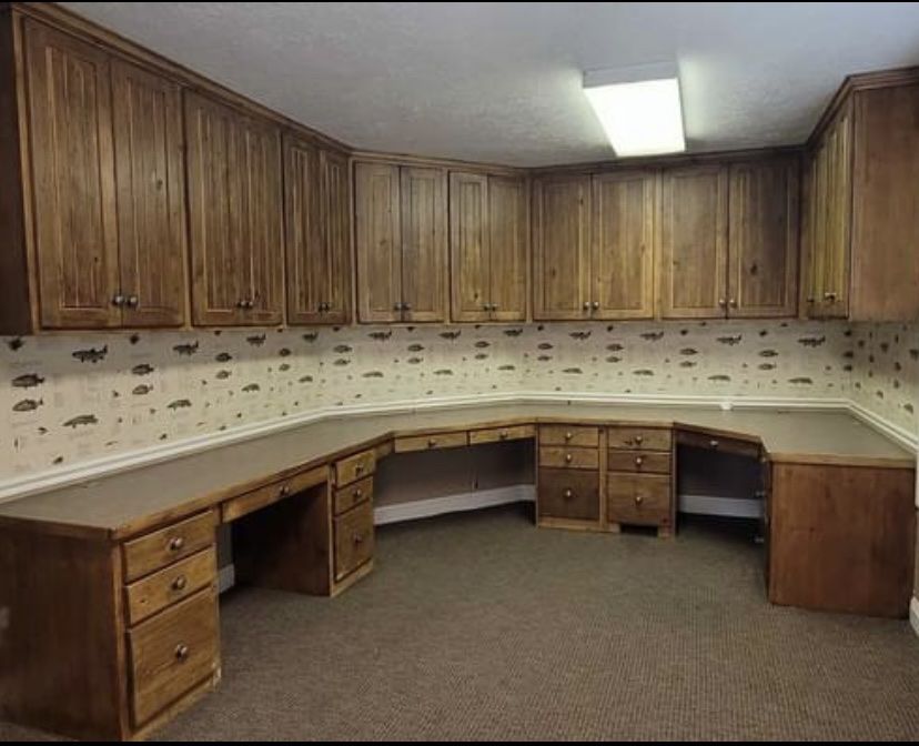 Sturdy wood cabinets