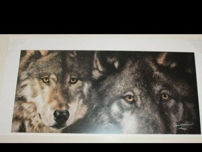 Framed Wolf Prints by Judi Rideout