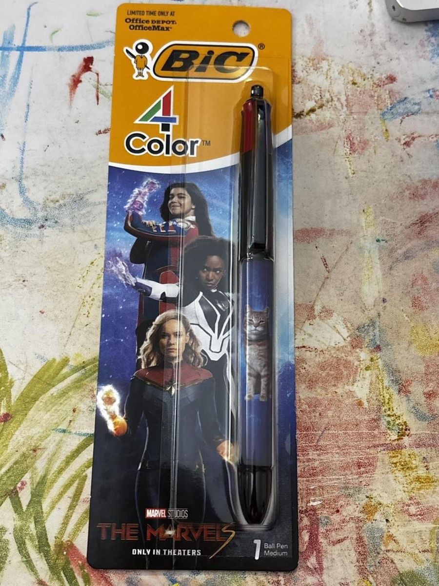 BIC 4 Color Marvel Studios The Marvels Ball Pen - Limited Edition Office Depot/OfficeMax